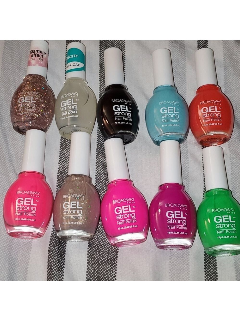 NWT AMAZING  10 New broadway nails gel strong